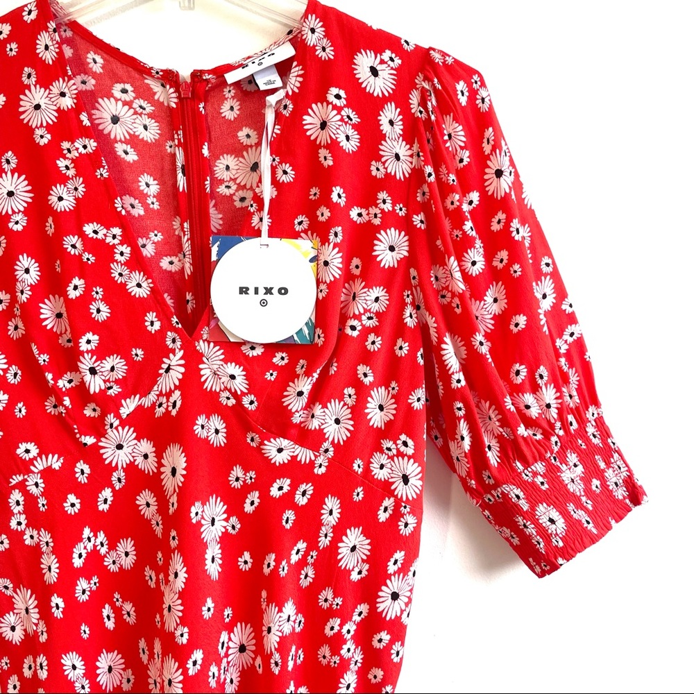 RIXO x Target Floral Puff Sleeve Swing Dress Size 16W, 28W RARE! - Picture 3 of 13
